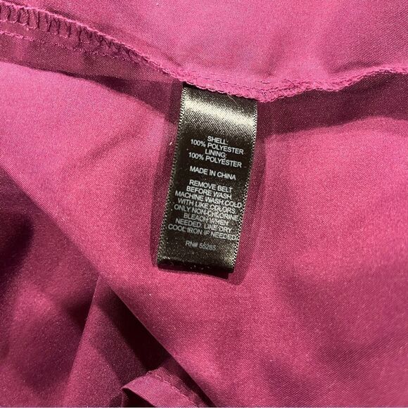 Express long sleeve floral mini dress with under slip with belt size Small - Picture 11 of 14